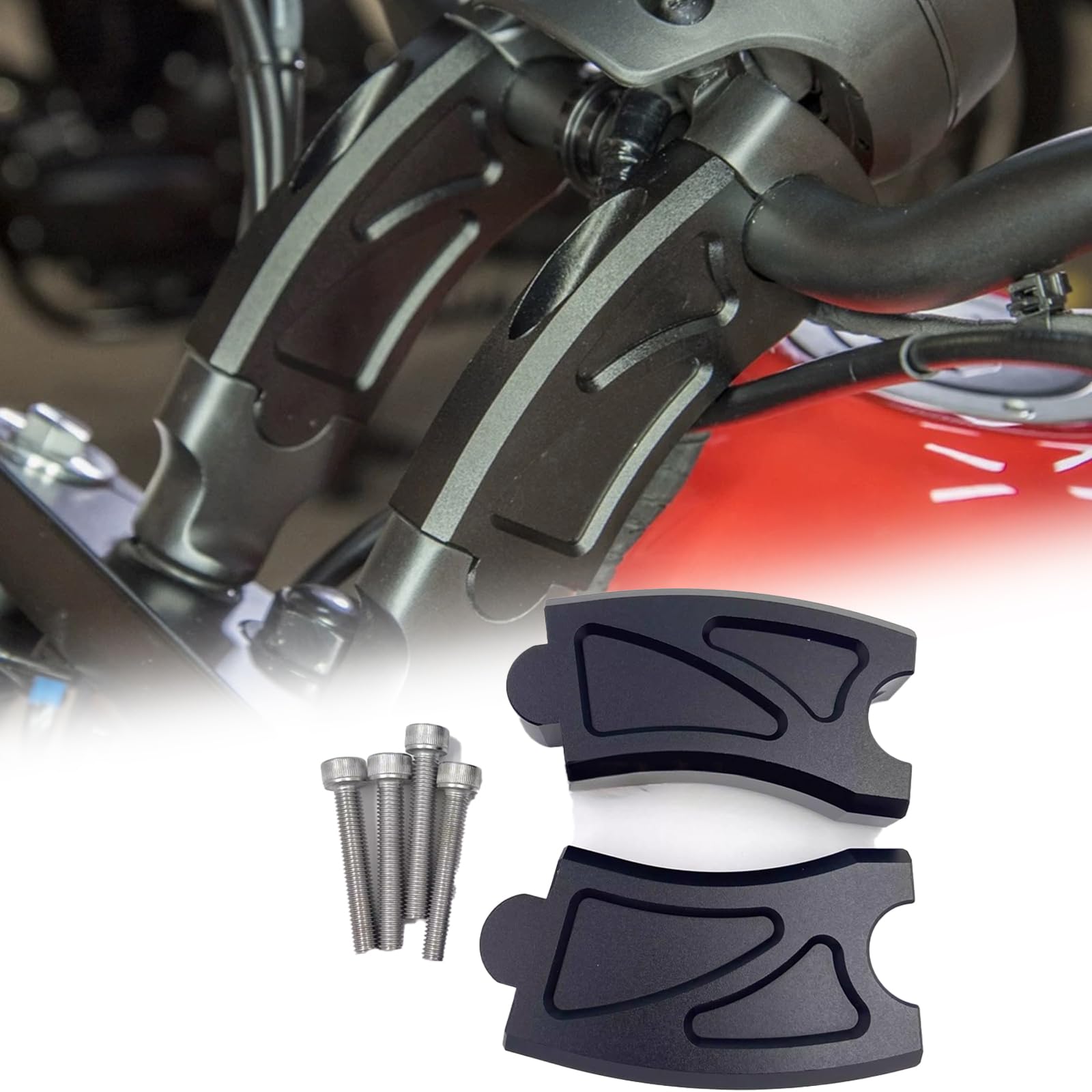 

XINMOZR Для Rebel 250 Rebel 500 CMX250 CMX500 rebel250 rebel500 CM250 CM500 2017-2024 Регулировочный шнур высоты руля добавляет 10 см и перемещается на 2,5 см