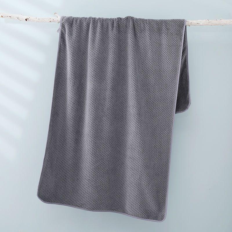 Wearable and Wrap Style Pineapple Grid Bath Towel for Household Use Thickened and Super Absorbent Shower Towel for Adults