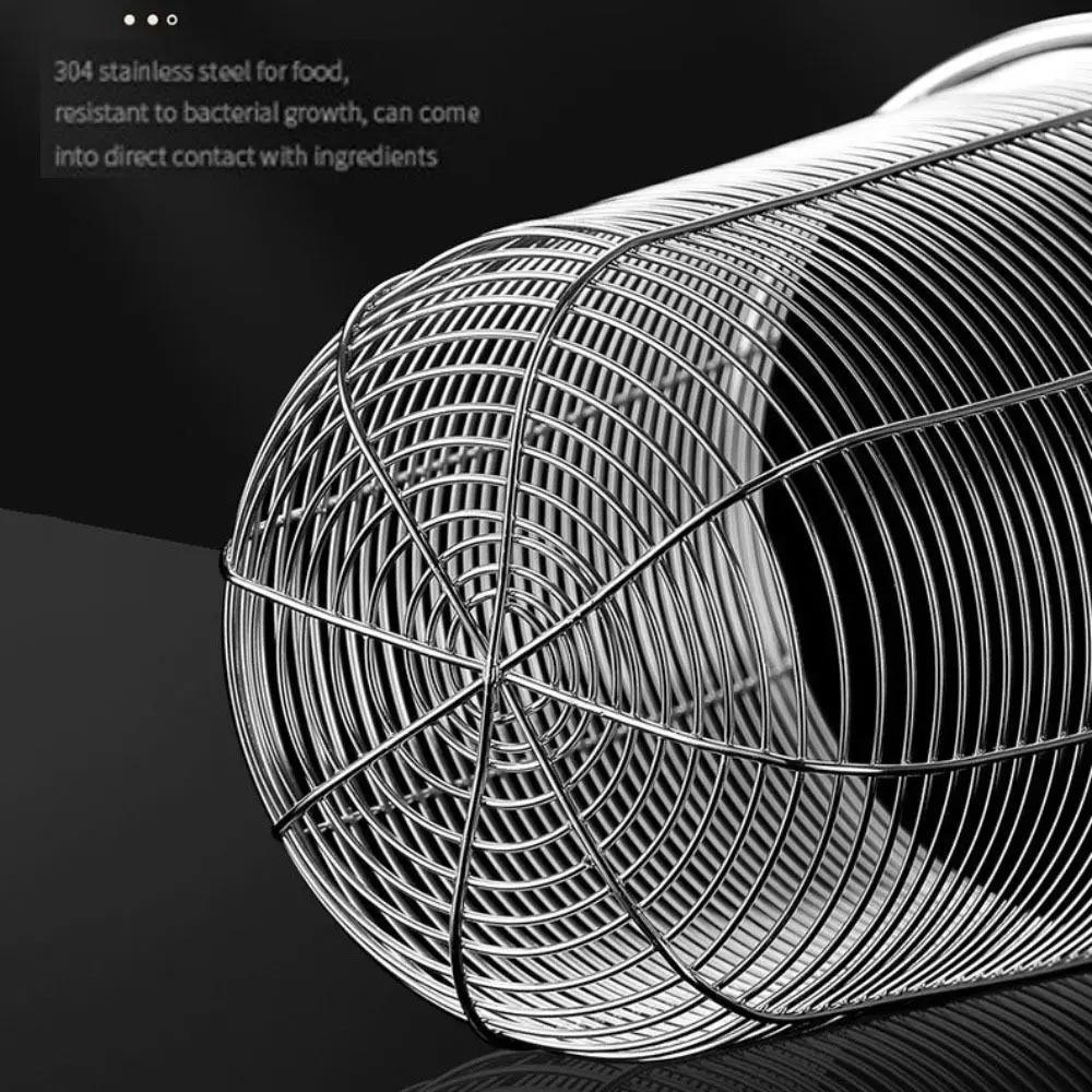 New Stainless Steel Chopstick Drying Rack Large Capacity Kitchen Storage Basket Chopstick Cage Portable Storage Container