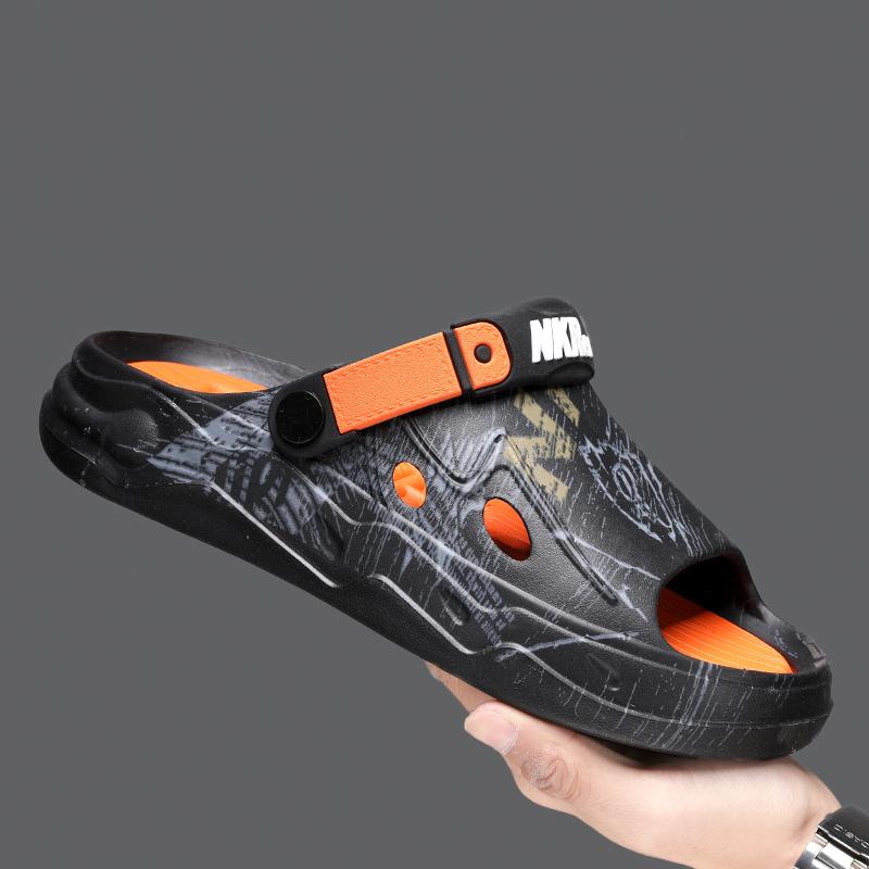 Stylish Men's Sandals Lightweight Non-slip Slippers Outdoor Beach Casual Sports Sandals Walking Flip-flops Bathroom Men's Shoes