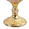2PCS Small Zinc Alloy Goblet Gold White Retro Metal Cup Vintage Goblet  Party Drinking