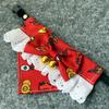 Warm Chinese New Year Pet Scarf with Bow Tie for Cats - Autumn/Winter