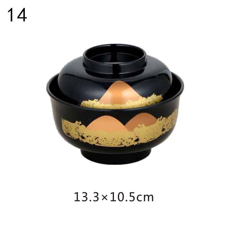 Japanese Style Miso Bowl With Lid Salad Rice Ramen Soup Bowls Udon Bowls Restaurant Ramen Noodles Container Tableware