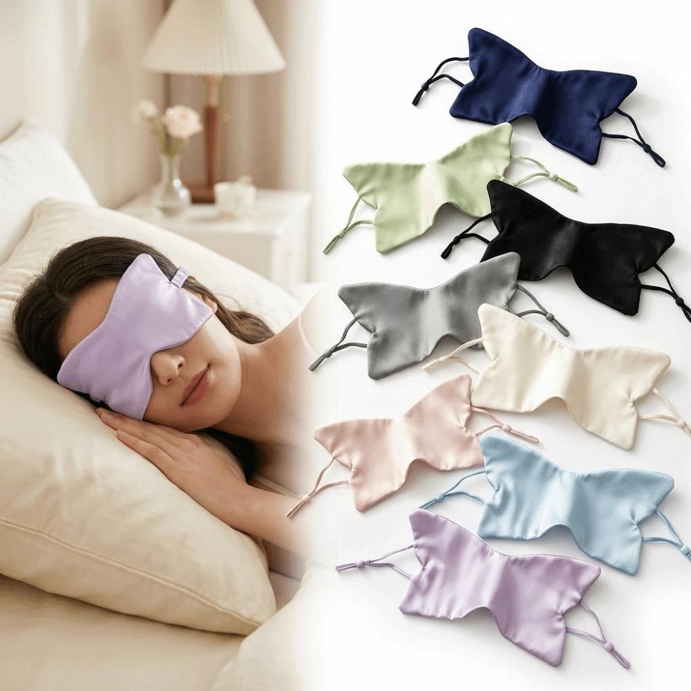 Double Sided Light Blocking Eye Cover Portable Butterfly Print Eye Mask Sleep Eye Mask Home Naps