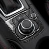 Carbon Fiber Look Gear Shift Panel Cover Trim For Mazda 3 Axela 2013-2016 Gear Transmission Decorative Sticker