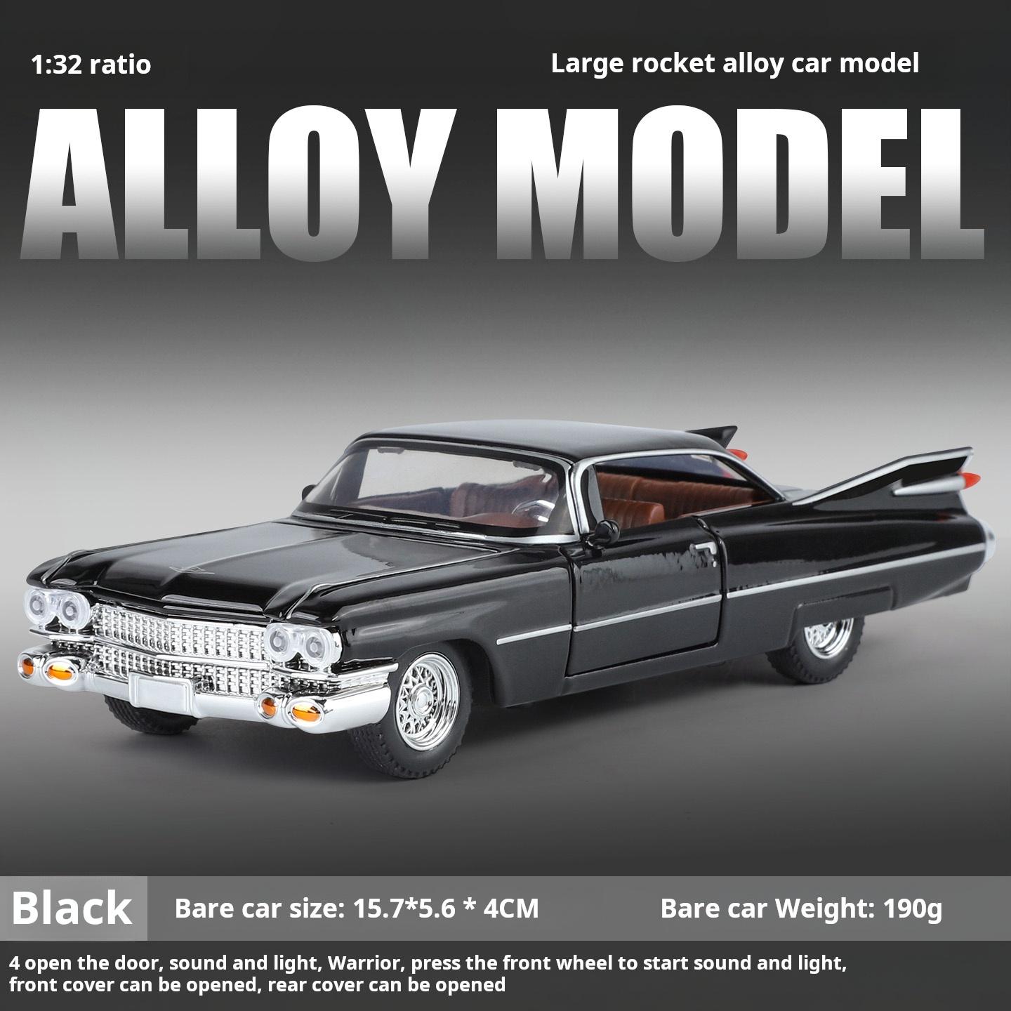 

1:32 Cadi Coupe Vintage Cars Alloy Car Model Diecast Classics Adult Souvenir Gift Static Display Car Model Gift чёрный