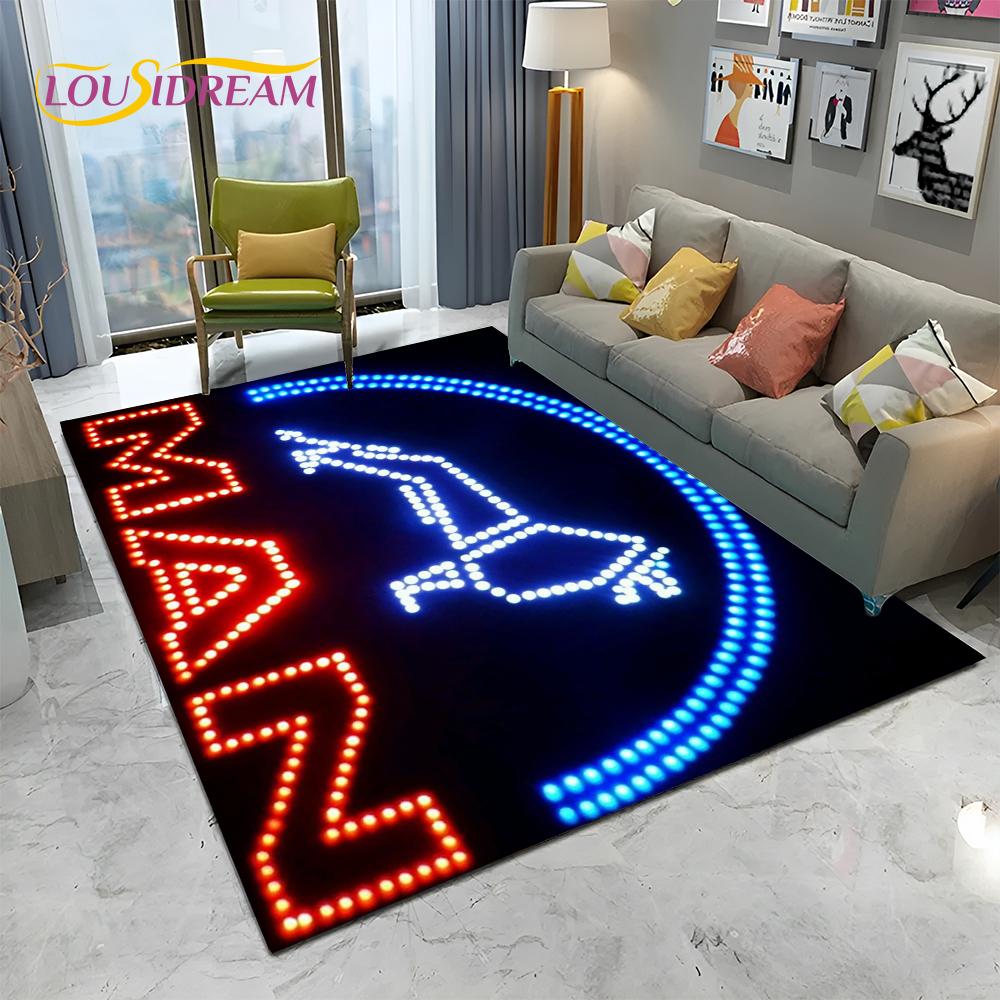 Muž Kamion Logo Série 3D Tisk HD Koberec pro Domácí Obývací Pokoj Ložnici Pohovku Rohožka Dekorace, Dětský Koberec Protiskluzová Podložka