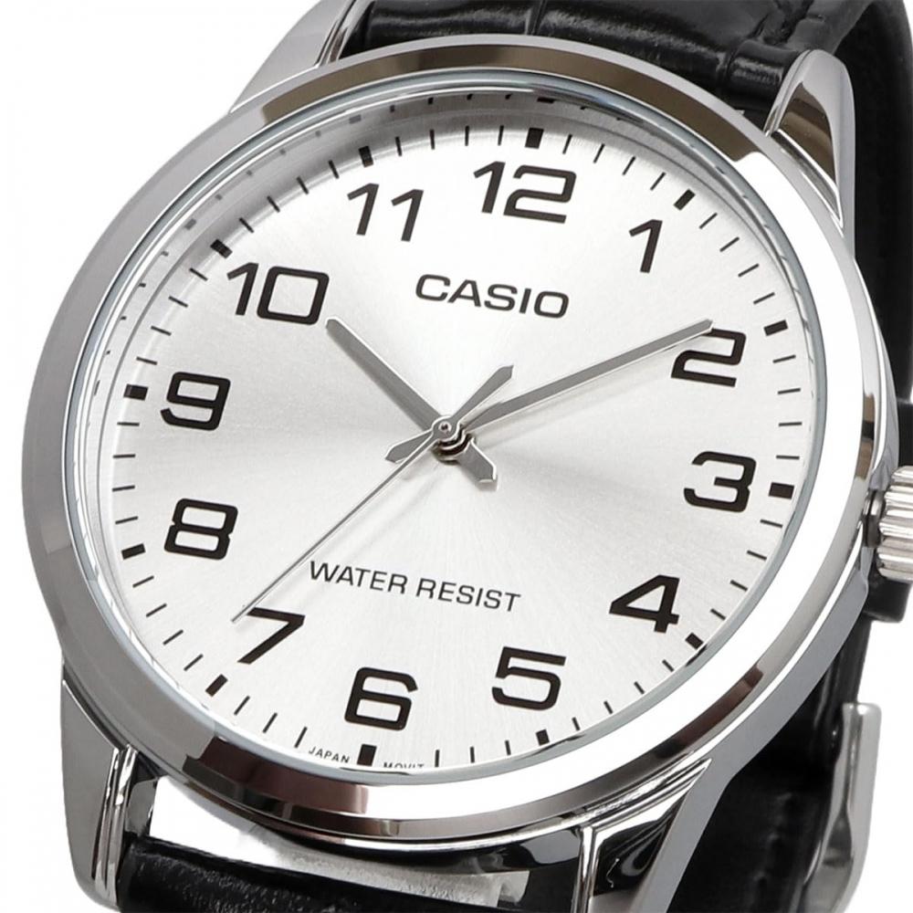 Casio Ανδρικό Ρολόι CASIO Αναλογικό Χαλαζία MTP-V001L-7B Απλή Συσκευασία Χωρίς Κουτί Παρουσίασης Ασημί Μοντέλο Εξωτερικού