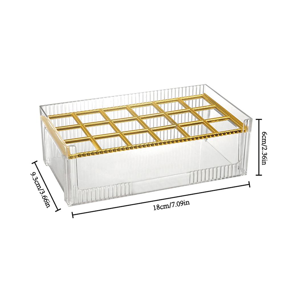 

1PCS Transparent Lipstick Organizer, Makeup Brush Storage Tray, Compartment Organizer, 18 Slot Acrylic Makeup Brush Organizer 18 прозрачный