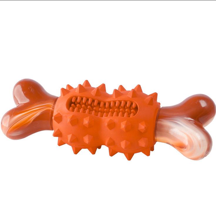 

Natural Rubber Molar Nylon Bone Tooth Cleaning Dog Toy Glue Biting Interactive Self-hi Stuffy Toy 2025 190*64*58mm