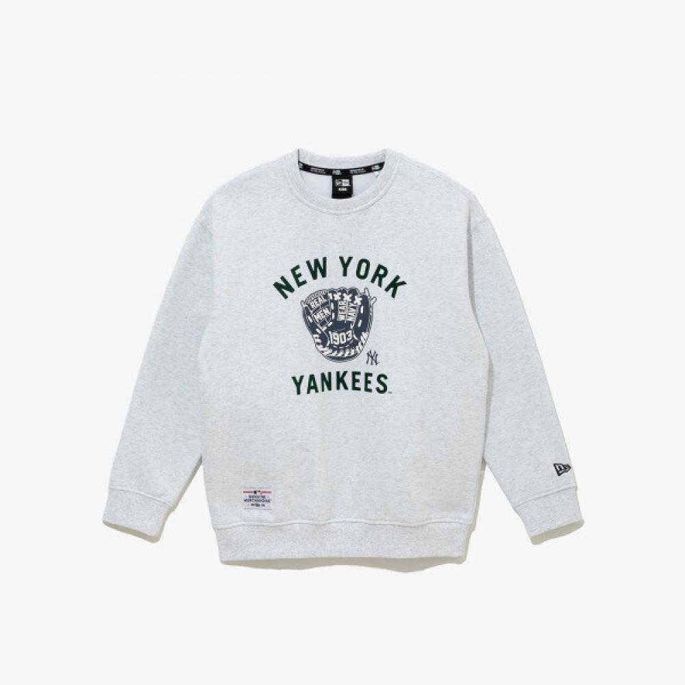 New Era Kids Mlb Glove Sweatshirt Heather Gray 14863839 Grey/160