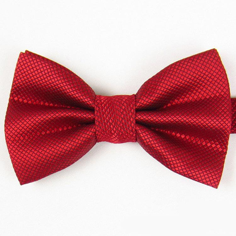 Quelle Polyestermaterial karierte schlichte Herrenfliege, Hochzeitsfliege