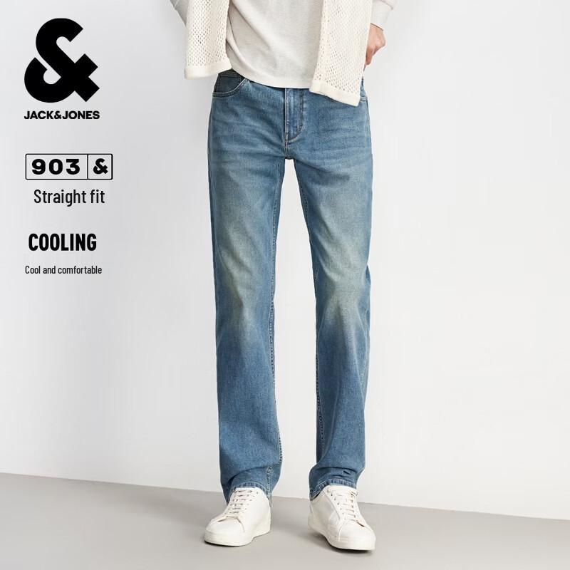 Мужские джинсы Jack & Jones прямого кроя с эффектом прохлады W38/L34