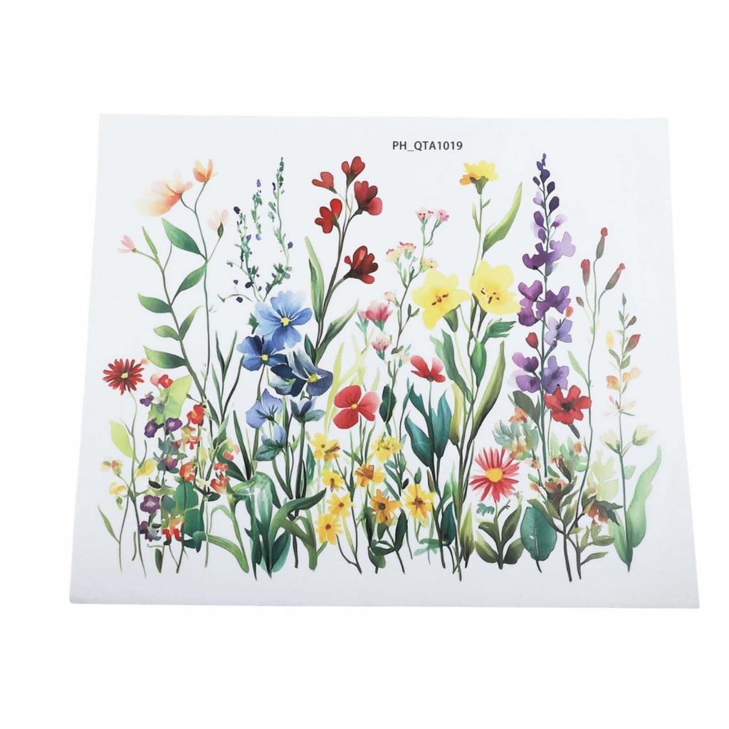 Botanische Muster Badezimmerdeko Kreative Aufkleber Toilettenaufkleber