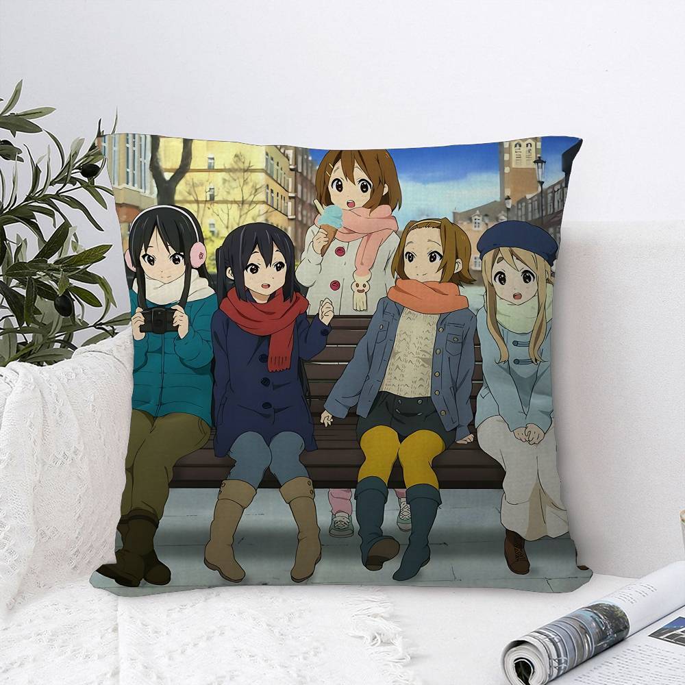 Japan Classic Anime Music K-On Pillow Cover Sofa Cushion Cover Home Room Decoration Children Gift