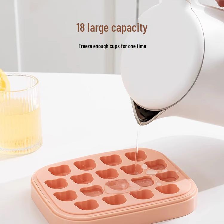 Silicone Ice Cube Tray with Lid for Homemade Ice Storage