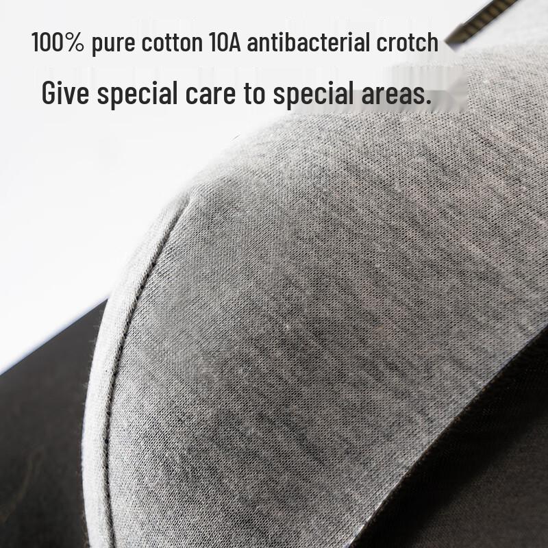 MIIOW Men's 60S Combed Cotton Antibacterial Underwear 4-Pack