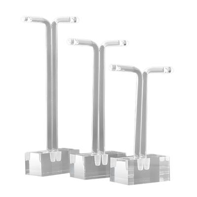 Clear Acrylic Earring Holder Storage Set Of 3 Pieces Jewelry Display Rack Storage Organizers For Shop Home Presentation