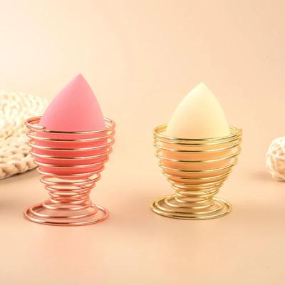 4pcs Stainless Steel Egg Cup Spring Egg Cup Mini Spring Wire Egg Tray Egg Holder Boiled Egg Storage Stand for Home Kitchen