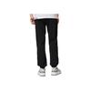 Li Ning Wade Series Solid Color Logo Print Elastic Waist Cuffed Sports Pants Men bottoms Black AKXSB93-1