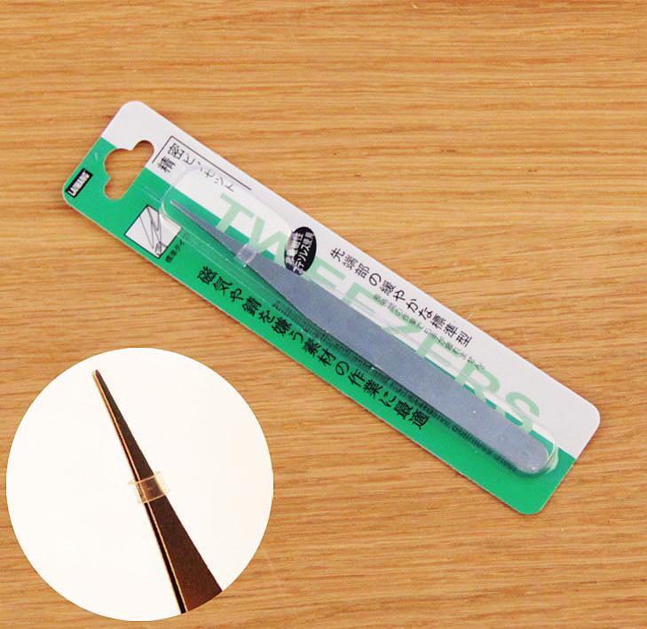 Stainless Steel Fine Pointed Tweezers Set for Nail Art, Eyebrow Shaping, and Hair Removal