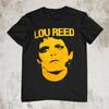 Lou Reed Gesicht Kurzarm Geschenk Für Fan Schwarz Alle Größen Shirt FA1141