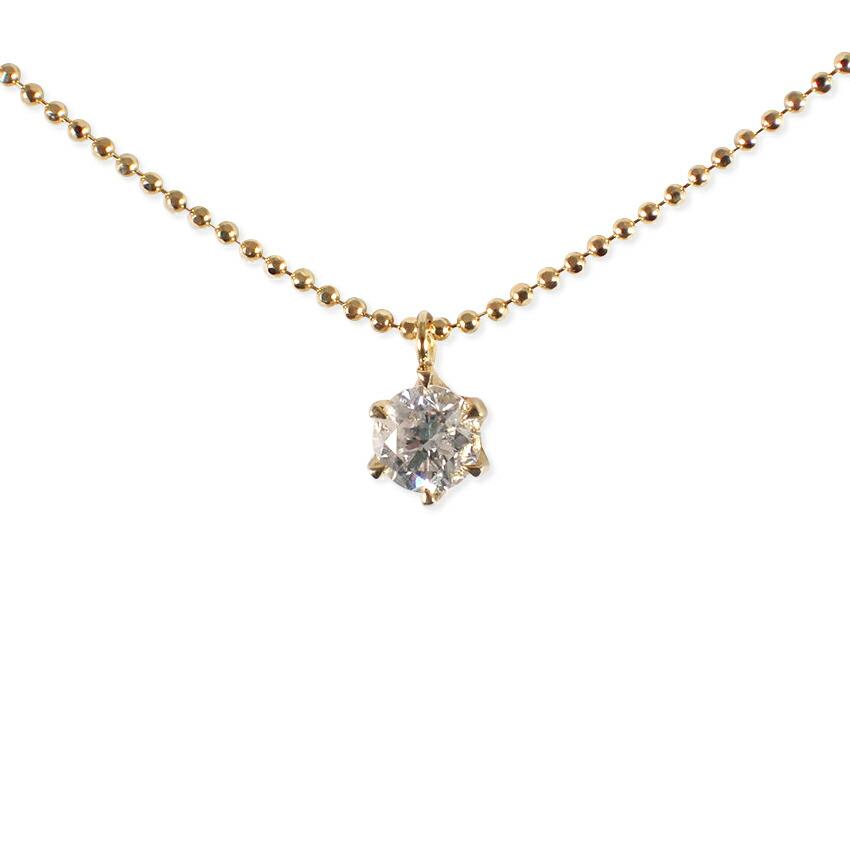 [Used] K18 Diamond/0.688ct Necklace/Pendant/j66-1