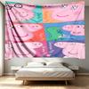 Peppa Pig Print Tapestry - Portable Wall Decor Cloth, for Home, Dorm, Travel, Bedroom, Living Room - Ideal Birthday Housewarming Gift
