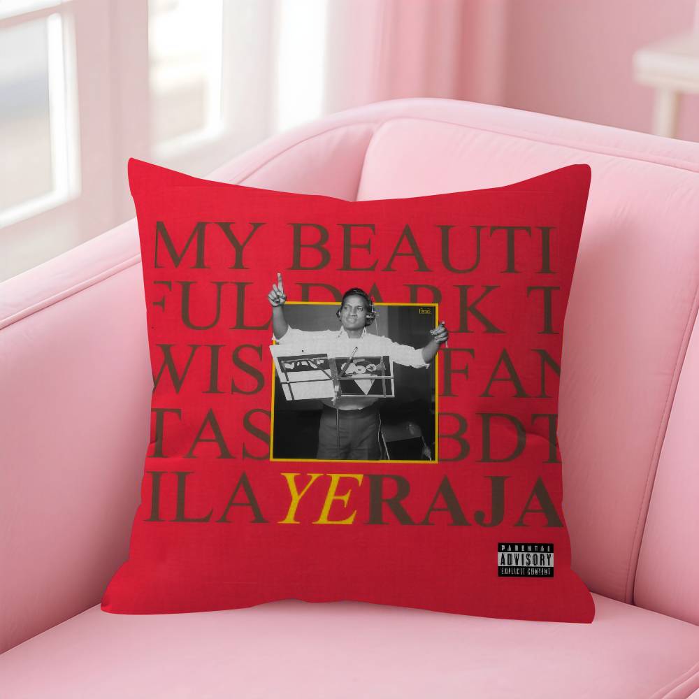 Singer Tdf Culture Album Double-Sided Printed Pillow Cover Short Plush Suitable Living Rooms Bedrooms Sofas Throw Cushion Cover