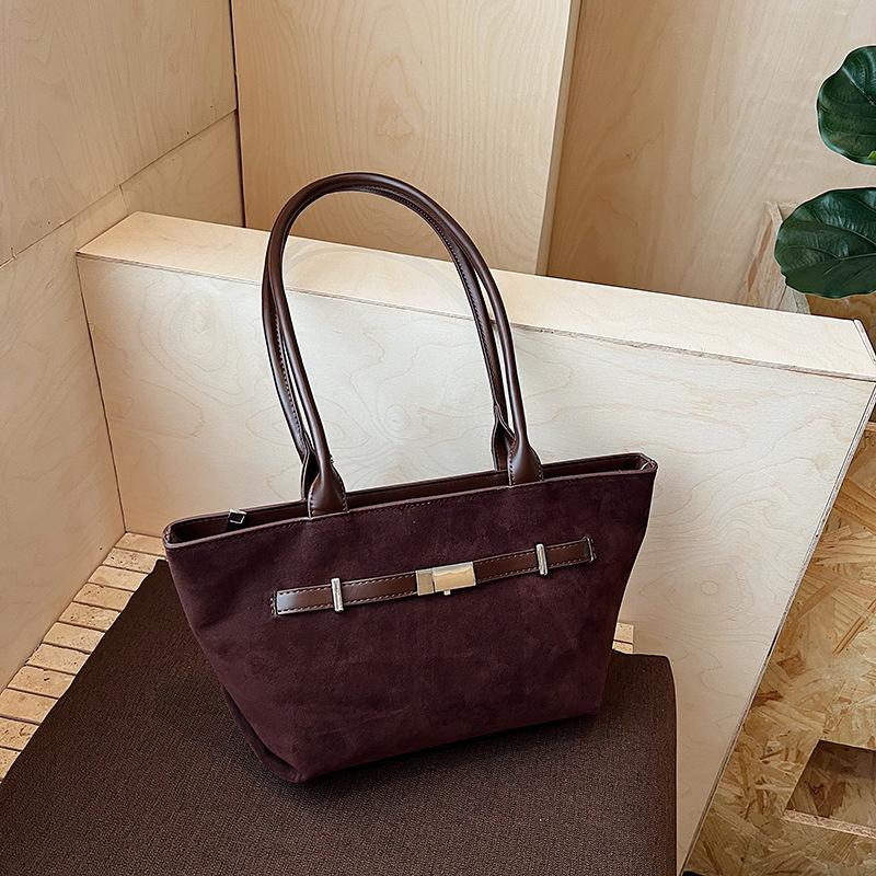 Casual big bag women's new high-end retro shoulder bag large-capacity commuting versatile tote bag