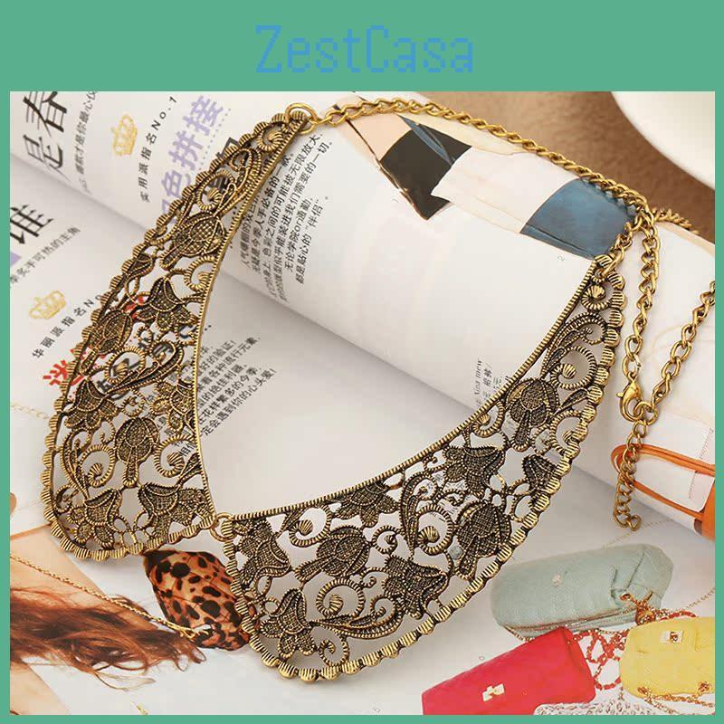 Alloy Hollow Carved Out Fashionable Temperament Collar Necklace Accessory