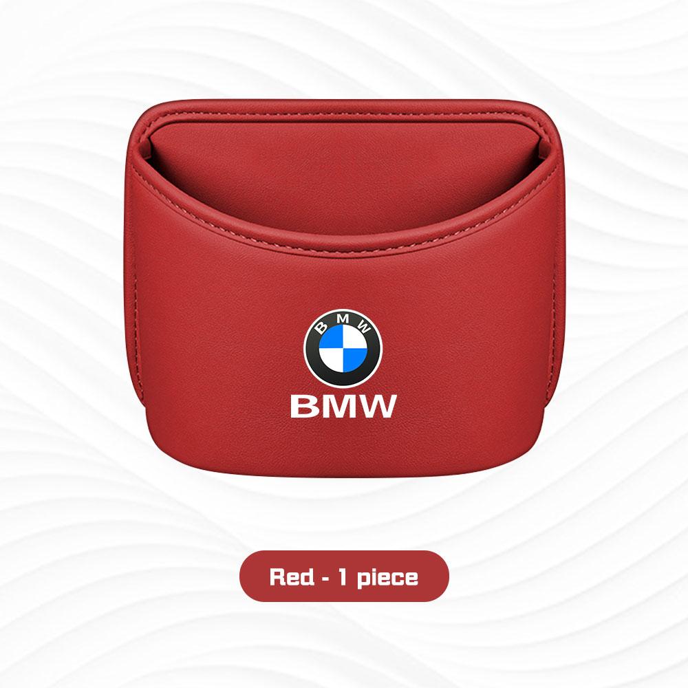BBJA7 Car Door Cup Holder Box Storage Bin Seat Back Organizer Bag For BMW E46 E87 E60 E90 F48 E70 F15 G20 G30 i4 i7 G02 G05 X1X3 X5 X6