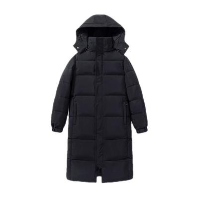 Women's Padded Warm Cotton-padded Clothes New Winter Extended Bread Clothes Loose Hooded Knee-high Cotton-padded Jacket Coat