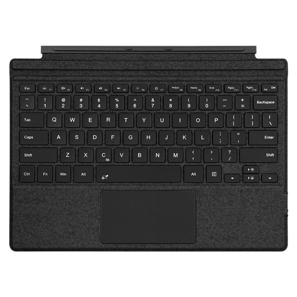 Renkli Arkadan Aydınlatmalı Manyetik Kablosuz Şarjlı Microsoft Surface Pro 9 için Bluetooth Klavye