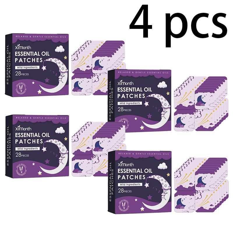 XIMONTH Ätherisches Öl Gute Nacht Pflaster Hilft, nachts schnell einzuschlafen Lindert Körpermuskelermüdung Stress Schlaf-Pflaster