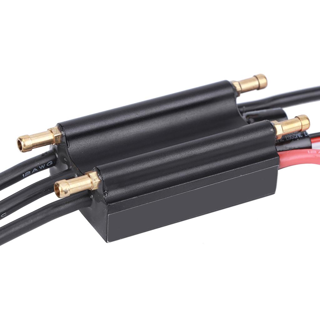 60A RC Boat Waterproof Brushless ESC Electric Speed Controller Accessory for RC Boat