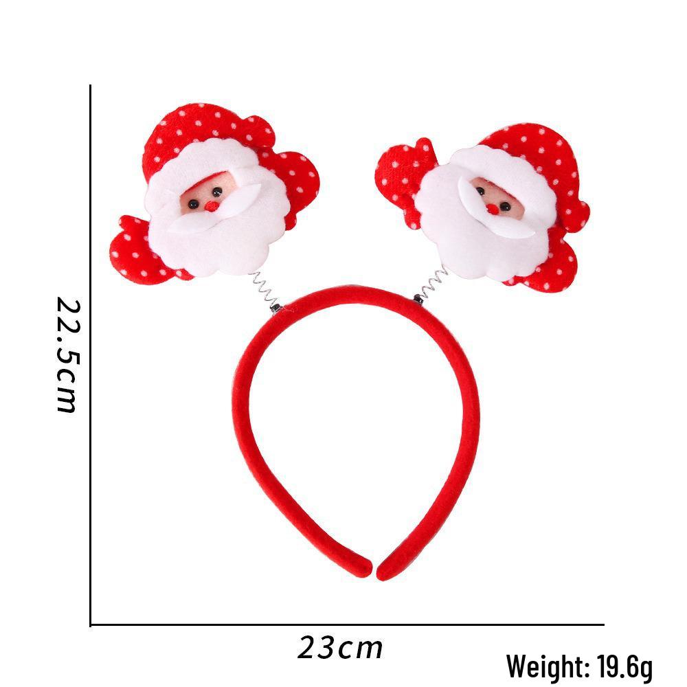 Festive Christmas Headband: Santa Claus, Reindeer & Tree Antler Headpiece for Holiday Parties