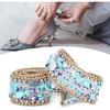 0.5M Crystal Rhinestones Ribbon, DIY Artificial Mesh Wrap Roll Chain Trim Banding Applique for Wedding Party Floral Arrangements(#02)