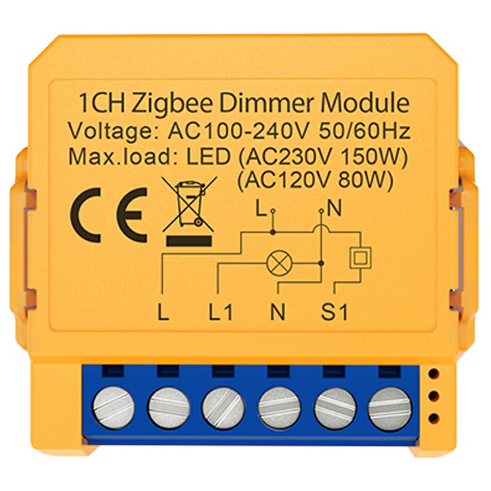 

ZDMS16-1 Channel Tuya Smart Zigbee Dimmer Switch Module APP Remote Light Control A