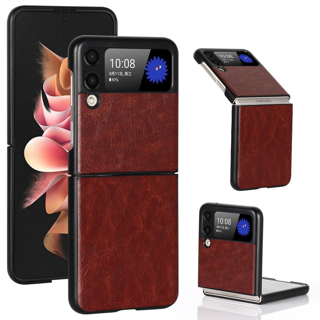 Zflip1 Mobile Phone Case Samsung Z Flip1 Folding Anti-drop Business Ultra-thin Protective Case