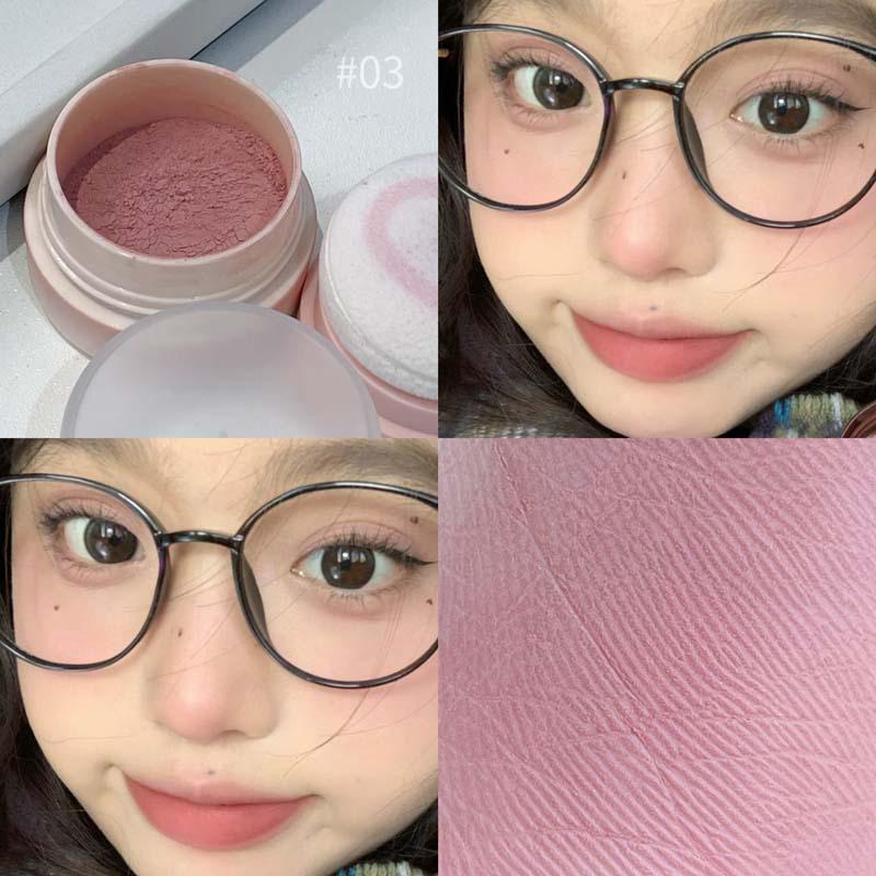 Peach Blossom Bouncy Blush – Low Saturation Nude with Fine Shimmer & Matte Finish