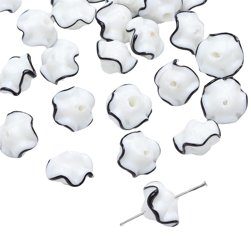 

17x12 мм хрустальные стеклянные бусины японская юбка для девочек подол свободные бусины-разделители для изготовления ювелирных изделий DIY браслет ожерелье белый