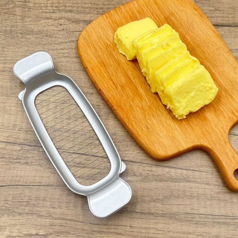 Kitchen Gadgets Stainless Steel Cheese Slicer Durable Handheld Butter Cutter Non-Stick Drop Resistant Fruit Divider Kitchen