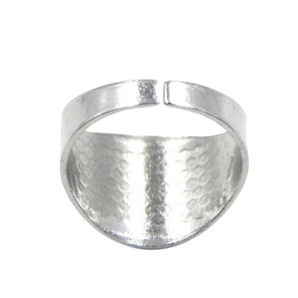 5Pcs/set Silver Ring Thimble Finger Protector Household Quilting Craft Accessories Household DIY Sewing Tools