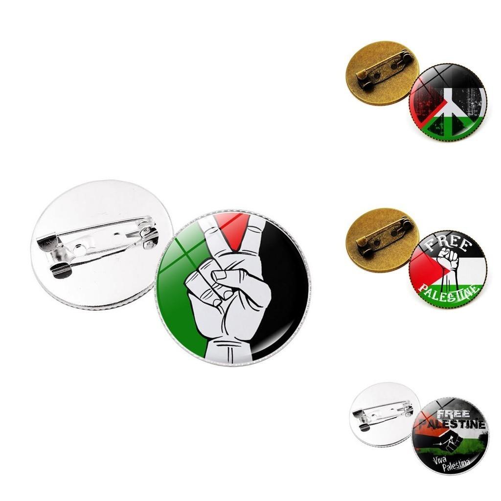 Premium Zinc Alloy Palestine Flag Brooch Pin Unique And Stylish Accessory For Bags And Jewelry Wholesale