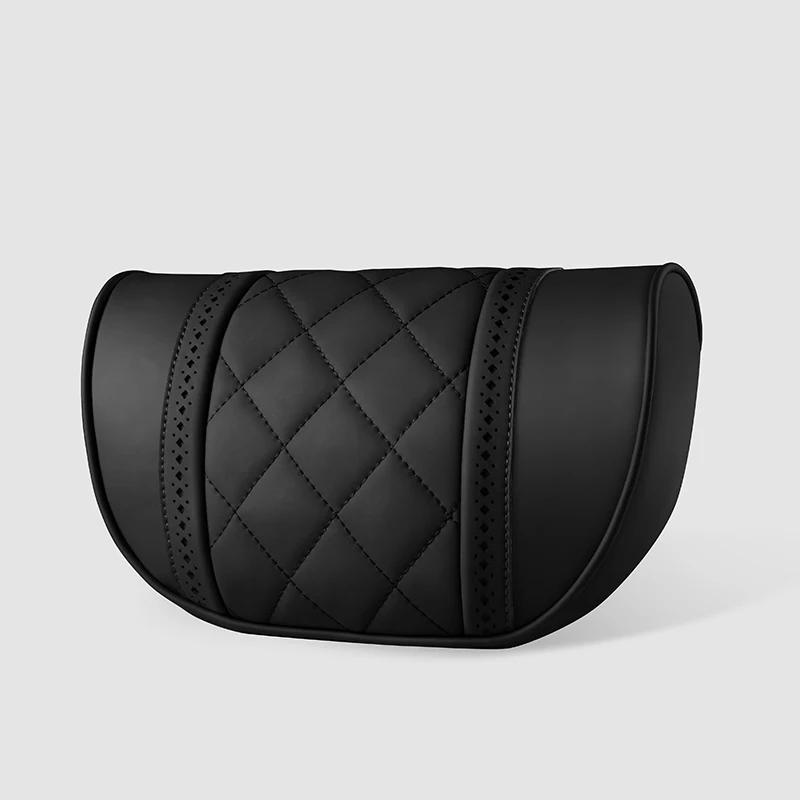 NAPPA Leather Car Neck Pillow For Mercedes Benz Maybach S-Class Headrest Car Travel Rea Seat Support Cushion Interior Accessorie