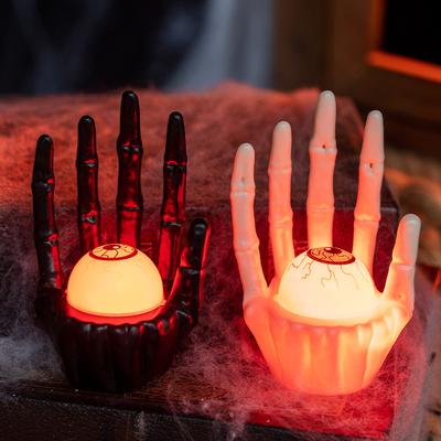 1-10PCS Halloween Party Table Decoration Prop Pumpkin Light Ghost Hand for Haunted House Scene Setup and Holiday Atmosphere