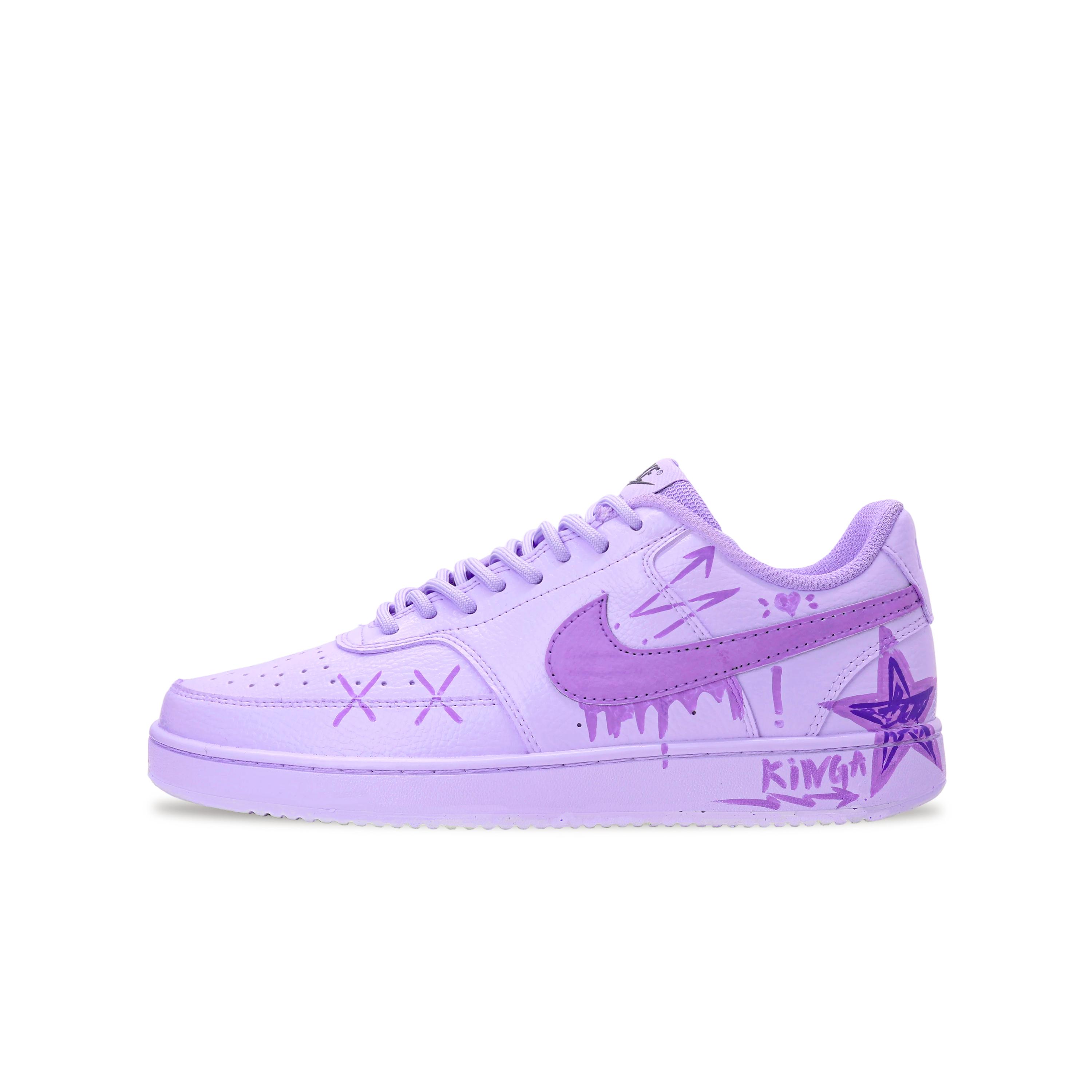 

Nike Court Vision 1 Skateboard Shoes Unisex Low Top Amethyst DH2987-101(teamGT) 40.5