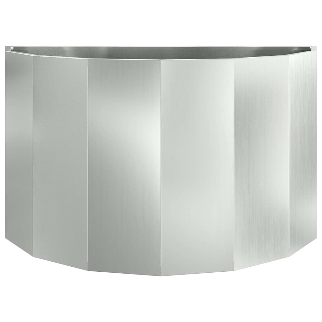 Plant Pot Silver 90 X 45 X 50 Cm Galvanized Steel