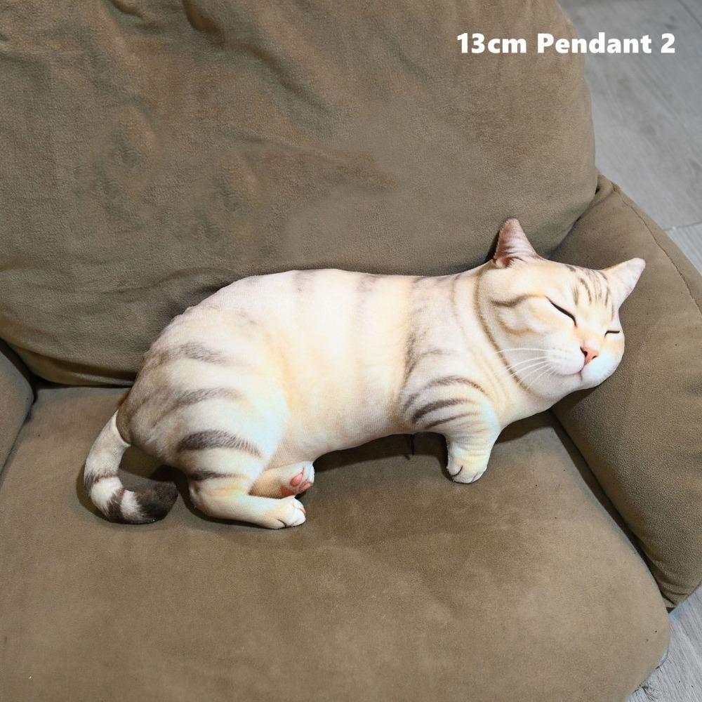 PP Cotton Filled Animal Body Pillow Plush Material Cat Keychain Animal Cushion Doll Toys For Kids